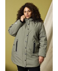 Zhenzi Zh-Joyce 1413-Jacket Overtøj - Grøn jakke 201413 Army Way