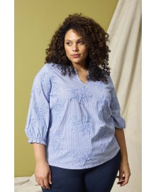 Zhenzi Zh-Kerry 1455-Blouse - Lyseblå bluse 201455 Palace Blue