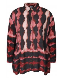 Zhenzi Zh-Livia 1535-Shirt - Rød printet skjorte 201534 Dark Maroon
