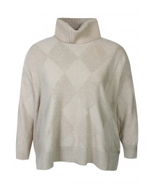 Zhenzi Zh-Kogle 1495-Pullover - Strik med rullekrave 201495 Sandshell