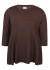 Zhenzi Zh-Letty 1509-T-shirt - Brun T-shirt 201509 Chokolade