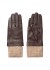Co'Couture EdmundCC Leather Gloves - Brune handsker med strik 500040 Brown