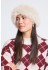 ICHI IAEBNA HOOD - Beige plys hat 20126779 Oatmeal