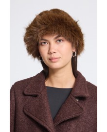 ICHI IAEBNA HOOD - Brun plys hat 20126779 Coffee