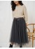 Marta MdcPalmina - Sort tyl nederdel 23028 Black
