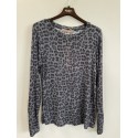 Marta MdcElissa Top - Printet L/S t-shirt 7914 Nero3524tpi
