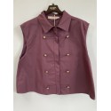 Marta MdcSavella Vest - Bordeaux vest 8613 Wine