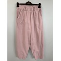 Marta MdcBriza Pant - Rosa fløjls buks 8884- Brush