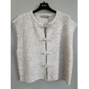 Marta MdcCelestia Knit Vest - Beige strik vest 9980 Beige