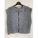 Marta MdcCelestia Knit Vest - Grå strik vest 9980 Dark Grey