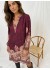 Marta MdcMelona Dress - Bordeaux printet kjole 7474L Bordeaux