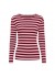 Marta MdcBegonia LS Tee - Bordeaux/Rosa stribet t-shirt 7702 Wino/Rosa Antique