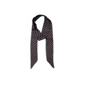 Back Colour BCASRA slim satin scarf - Sort/hvid stribet tørklæde 3708 Black Stripe