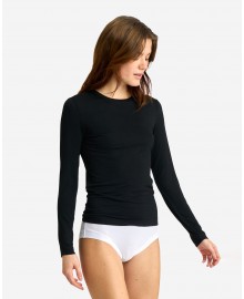 JBS of DK cashmere blend LS - Sort t-shirt 2122-14 Black