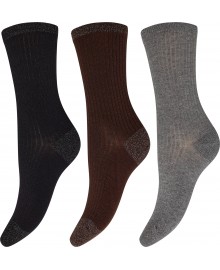 Decoy Ankle Sock Cotten - 3 pack ankel strømper i bomuldsmix 20226-75