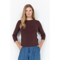 Wasabi WA-JOELINE 1 BLOUSE - Brun bluse W30148 Chocolate Plum