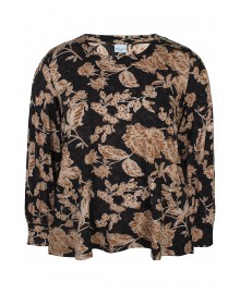 Zhenzi Zh-Liane 1516-blouse - Brun printet bluse 201516 Chokolade