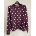 Marta MdcBellora Knit - Strik 9730 Bordeaux/Rosa