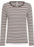 JBS of DK ribbed is tee - Brun stribet lang&aelig;rmet t-shirt 1199-19 Brown 891