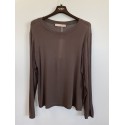 Marta MdcElissa Top - Printet L/S t-shirt 7914 Solid Moro