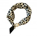 Tim&Simonsen Chloe Scarf w. Magnetic Pearl - Sort/Creme prikket tørklæde TSJ467 Spots Black/White