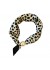 Tim&Simonsen Chloe Scarf w. Magnetic Pearl - Sort/Creme prikket t&oslash;rkl&aelig;de TSJ467 Spots Black/White