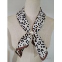 Tim&Simonsen Aliki Scarf w. Magnetic Pearl - Sort/brun printet tørklæde TSJ100 Aw12
