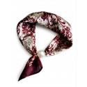 Tim&Simonsen Chloe Scarf w. Magnetic Pearl - Rødt printet tørklæde TSJ467 Aw19