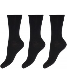 Decoy Ankle Sock Bamboo 3-pack - Sorte ankel strømper 20232
