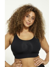 Zhenzi Paige 346 Bra Top - Sort seamless top 200346 Black