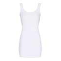 Tim&Simonsen Frida Rib Top Plus - Hvid rib top med blonde H5-202xPlus Bianco