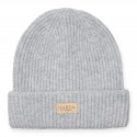 Marta Rib Beanie Hat - Lysegrå ribstrikket hue 151512 Light grey melange