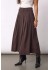 Co'couture AliniCC Anya Pleat Skirt - M&oslash;rke brun nederdel 500182 Dark Brown