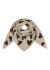 Marta MdcToppy Scarf - T&oslash;rkl&aelig;de med hjerter BA-2868 Coffee