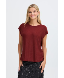 Fransa FRAMARISSA TEE 1 - Rød t-shirt 20618528 Rhythmic Red