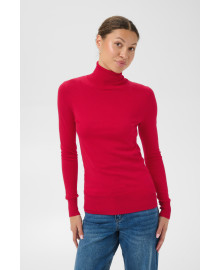 Kaffe Astrid Roll Neck - Rød rullekrave 500023 Crimson