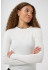 Kaffe KAlizza Knit Pullover - Offwhite strik med kontrast 10512581 Chalk