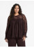 Wasabi WA-KLEA 1 BLOUSE - Brun blonde bluse 500369 Chocolate Plum