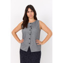 Wasabi WA-KETTI 1 WAISTCOAT - Grå vest 500075 Phantom Melange