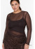 Wasabi WA-TINJA 1 BLOUSE - Brun mesh 500332 Chocolate Plum