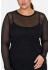 Wasabi WA-TINJA 1 BLOUSE - Sort mesh 500332 Black